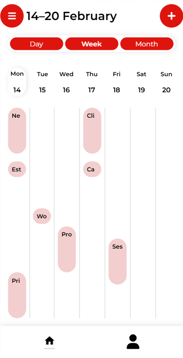 Calendar view